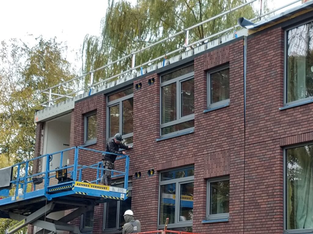 Factor-10-renovatie VvE Nolensstraat Wageningen tijdens uitvoering