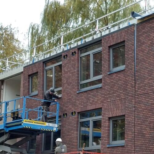 Factor-10-renovatie VvE Nolensstraat Wageningen tijdens uitvoering