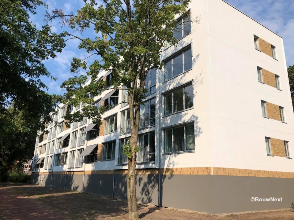 Woonlastenneutrale energetische renovatie appartementengebouw VvE Ellen Assen na uitvoering©Bouwnext