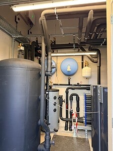 Nauwkeurige warmteverliesberekening met PHPP-Deze installatie voorziet een hele wijk van warmte en koelte @ De Groene buren
Foto: Bouwnext